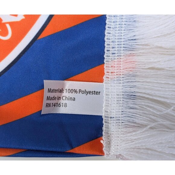 MLS FC Cincinnati Soccer Scarf Reversible Crest Blue Orange FCC Unisex Fringe - Picture 8 of 8